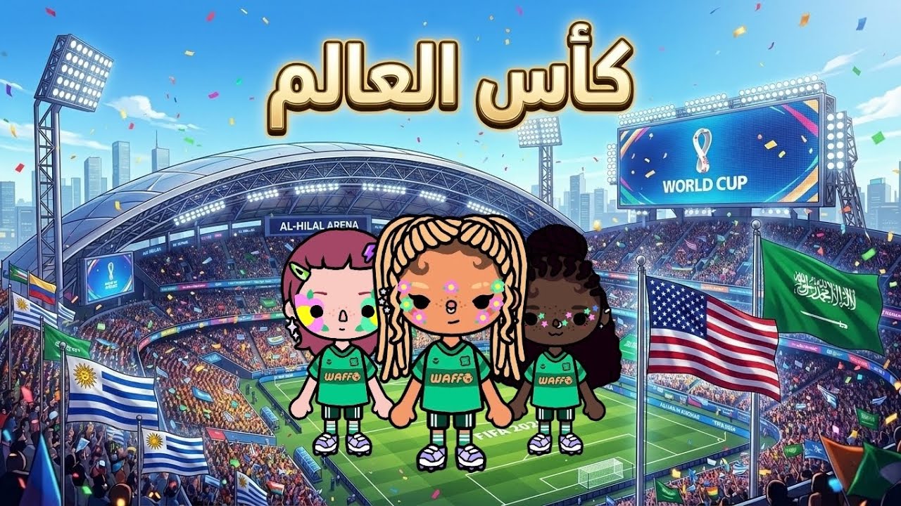 رحنا أنا وصديقاتي لكأس العالم🏆 ⚽️ | أكشن وحماس - قصص توكا بوكا 