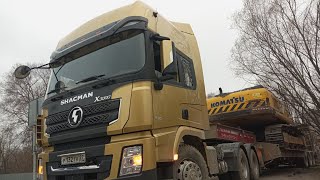 Заезд на тралл экскаватора Komatsu PC400