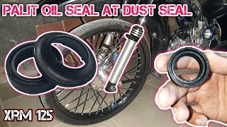 PALIT OIL SEAL AT DUST SEAL | D.I.Y | TAGALOG TUTORIAL | XRM 125