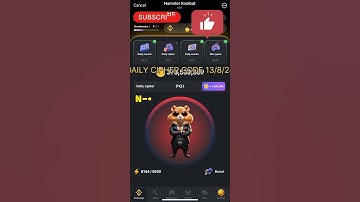 ,🐹 HAMSTER KOMBAT-DAILY CIPHER CODE 13AUGUST...