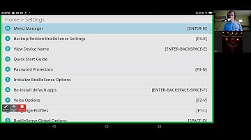 Braille Sense 6 tutorial - Main Menu and finding apps within the Play Store