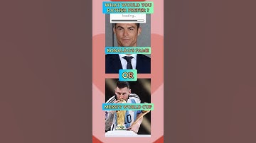 What Would You Prefer❔😎🏆 #quiz #ytshorts #ronaldo #messi