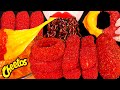 ASMR Cheetos Corn Dog, Hot Dog, Cheesy Spicy Rice Cake 치즈떡볶이, 치토스 핫도그 먹방 Mukbang, Eating