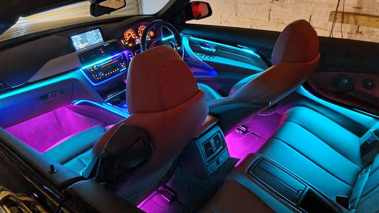 The BEST Ambient Lighting! BMW 4 series F32/F33 Install | RGB Bead Symphony Interior