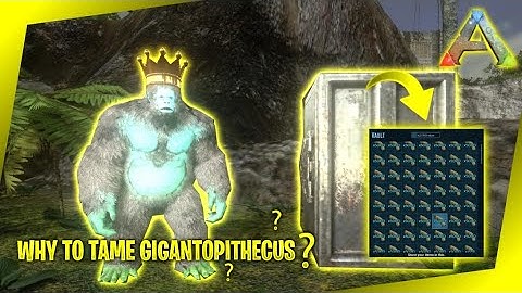 WHY WE NEED TO TAME GIGANTOPITHECUS|FARMING FIBER IN LARGE AMOUNT |ARK MOBILE |OFFICIAL GAMEPLAY