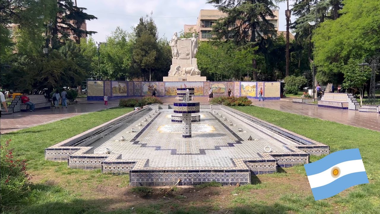 Plaza España in Mendoza Argentina POV (travel vlog) YouTube