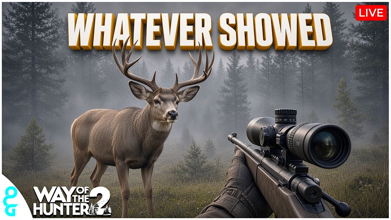 Hunting Whatever Shows Up | Way of the Hunter 2 | LIVE