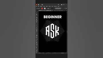 Adobe Illustrator 2025 Tips - How to Create Grid A+S+K Letter Logo Design Process #inaa_graphics