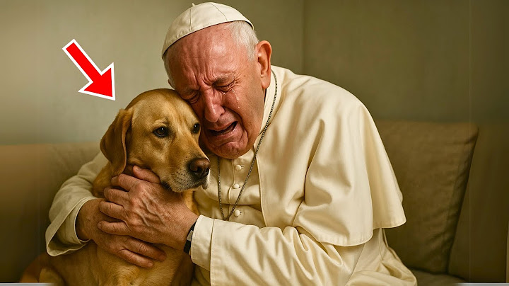 PAPA FRANCESCO ha chiesto di salutare il suo CANE pochi secondi prima di morire... e nessuno è rius
