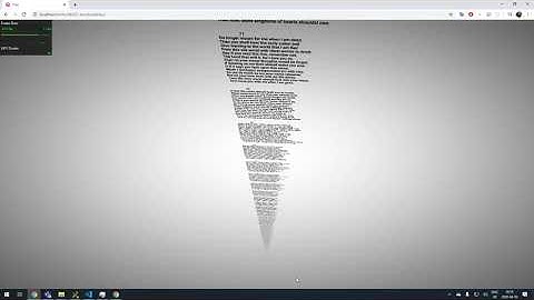 MSDF text rendering performance demonstration