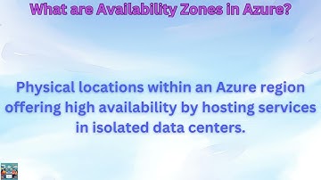 What are Availability Zones in Azure?