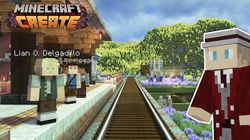 I Built A RAILWAY For My Colony In Minecraft Create Mod