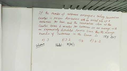 PG TRB MATHS | Operations Research | Queuing Theory