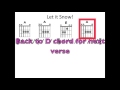 Let it Snow! - Moving chord chart