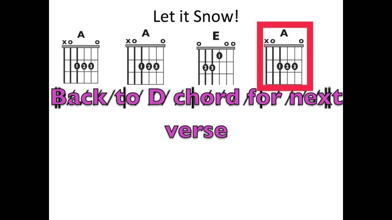 Let It Snow Moving Chord Chart Youtube