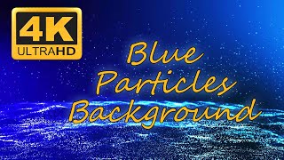 Blue particles background blank video for invitation use  Fantasy Blue Particles Floating background