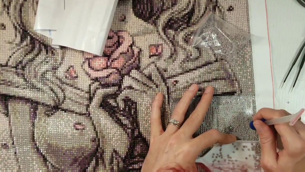 VictoriasMoon Diamond Painting Kit finished Review - YouTube