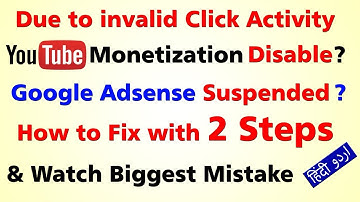Monetization on this account has been disabled due to invalid click activity - How to Fix Urdu/Hindi