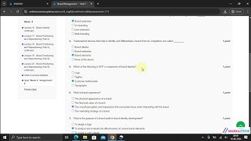 NPTEL Brand Management Week4 Assignment 4  Solution July 2024