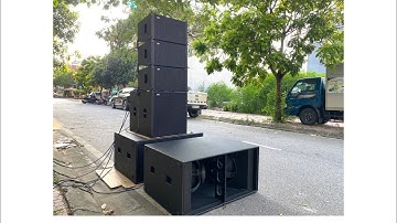 Setup Sub kép Endfire | Line array Lx acoustic LA12 và Midlow LA18S | 0943687690