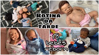 Rotina da tarde de TODOS os meus 18 bebês reborn | Parte 2 | Gabi reborn