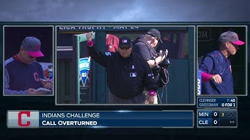 MIN@CLE: Gomes throws out Dozier after challenge