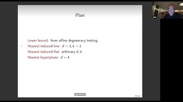Jean Cardinal: Algorithms for Approximate Sparse Regression and Closest Induced Flats