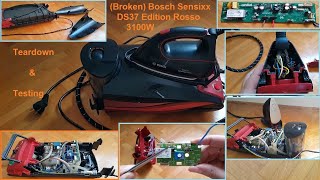 (Broken) Bosch Sensixx DS37 Edition Rosso 3100 W Steam Ironing Unit Teardown & Testing