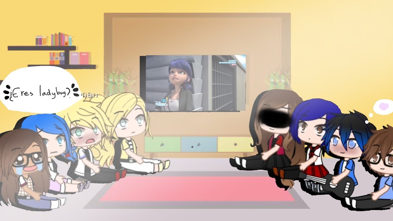 Los personajes de ladybug reaccionan a su AMV cap 1