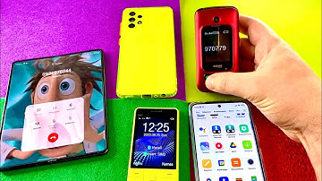Samsung Z FOLD3 Outgoing call to XIAOMI + SIGMA + BQ ONLY + SAMSUNG A52S Incoming call