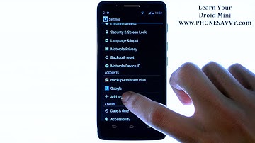 Motorola Droid Mini - How Do I Sign into My Email or Add Additional Email Accounts