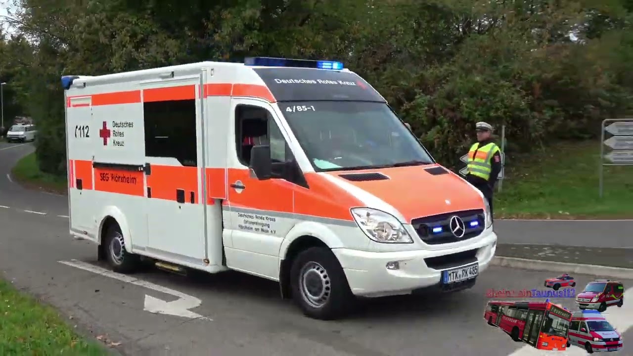 8x MTW RD Main-Taunus-Kreis + RTW-OV 4/85-1 Flörsheim + Krad FW Main-Taunus-Kreis