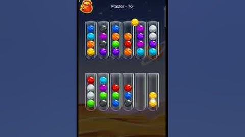 Golden Bubble Sort Master Level 76 (gameplay walkthrough)