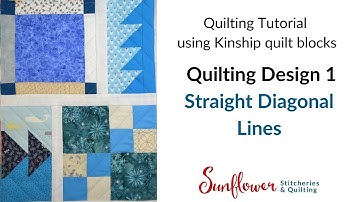 Quilting Tutorial 1 - Straight Diagonal Lines