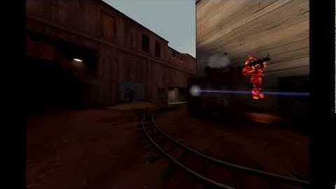 TF2 Pyro HEADSHOT blown back arrow