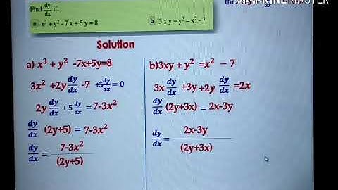 Revision of calculus for 3rd secondary