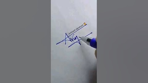 Avinash signature #shorts #motivation #signature