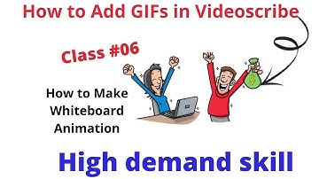 How to Add GIFs in Videoscribe | Whiteboard Animation | Whiteboard Animation software