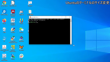 Ubuntuターミナルのサイズ変更
