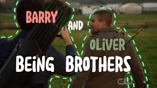 Oliver Queen and Barry Allen having a brotherly bond for (almost) 7 minutes