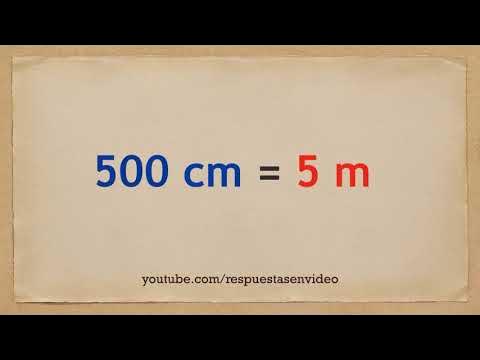 Cuanto es 500 centimetros en metros 500 cm en m - YouTube