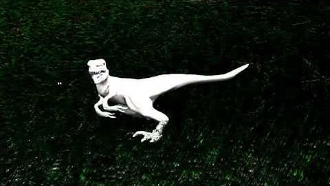raptor  and trex animation test mp4 video