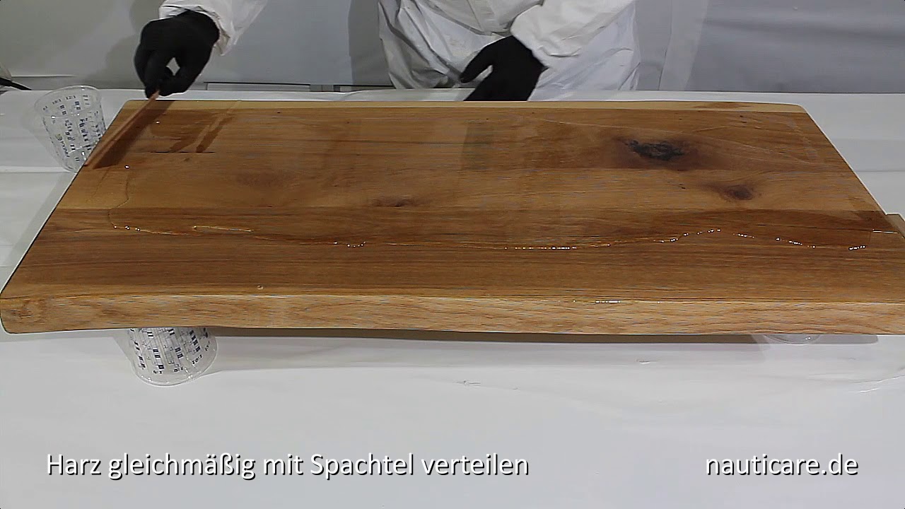 Gießharz - Holz Tisch eingießen