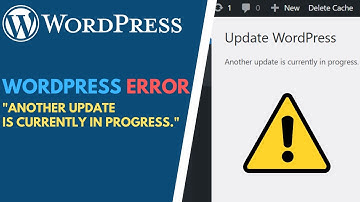 WordPress: How to Fix "Another Update is Currently in Progress" Error (METHOD #1)