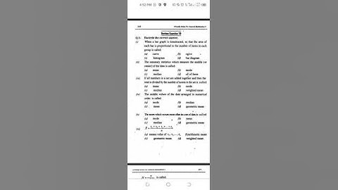 9th class general mathematics chapter 10 exercise 10.4 and review exercise Basic statistics