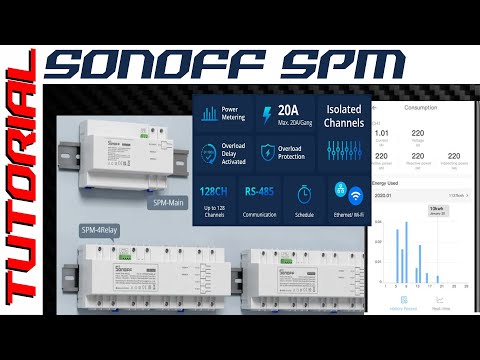 Gestione TOTALE e INFINITA ! TUTORIAL Sonoff SPM Main Slave Stackable Power Meter