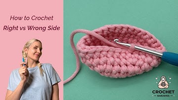 How to spot the RIGHT & WRONG SIDE of yarn | Easy crochet TUTORIAL for beginners
