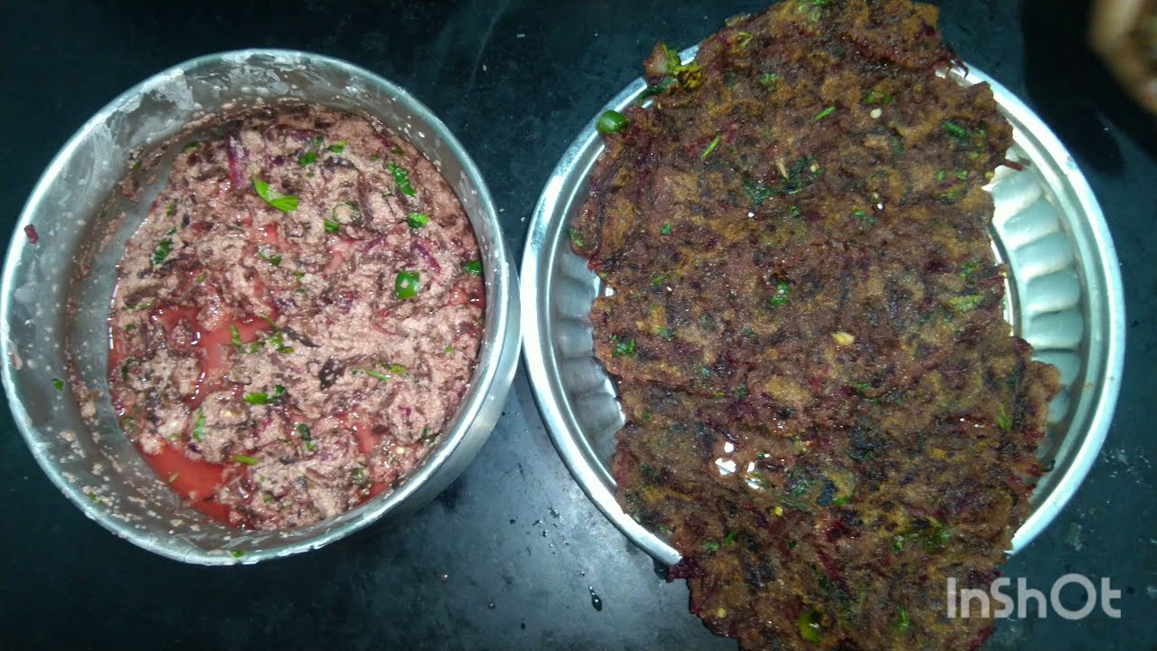 RAVA BEETROOT ADAI UDUPI RECIPE. YouTube