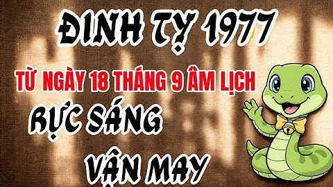 ĐINH TỴ 1977 RỰC SÁNG VẬN MAY TỪ NGÀY 18/9 ÂM LỊCH PHÁT TÀU LẠ KỲ ĐỔI ĐỜI NGOẠN MỤC! 