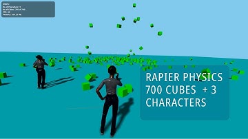 TJS-VR-L24 - 700 Cubes + Character Controller + Rapier Physics